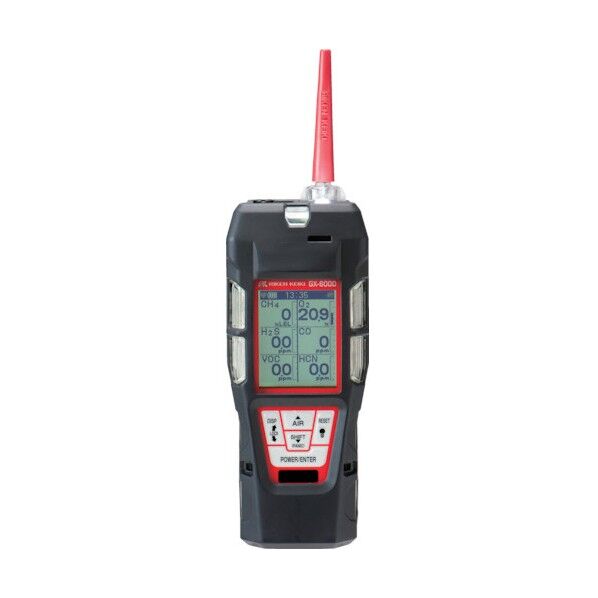 理研計器 ポータブルマルチガスモニター Model GX-6000 乾電池式 GX-6000 AM110E400D 1点