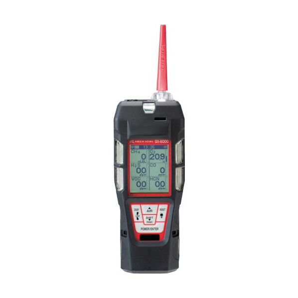 理研計器 ポータブルマルチガスモニター Model GX-6000 乾電池式 GX-6000 AM111E600D 1点