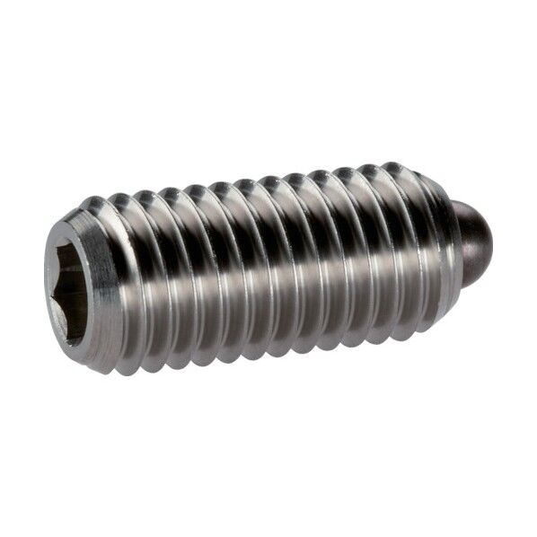 スプリングプランジャ スラストピン、六角穴付 ステンレス鋼