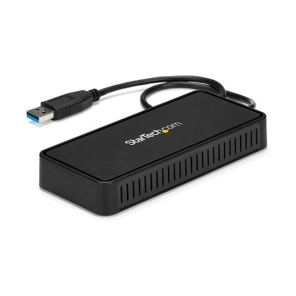 STARTEC.COM社 ドッキングステーション/USB 3.0/4K DisplayPort/イーサネット/30cmケーブル/多機能マルチハブ USBA2DPGB 1個