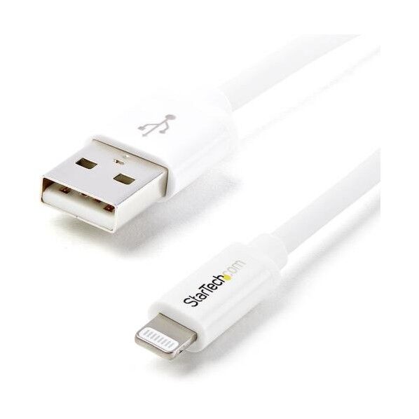 STARTEC.COM社 Lightningケーブル/USB-A/1m/480Mbps/Apple MFi認証/ホワイト/iPhone 充電 対応 USBLT1MW 1本
