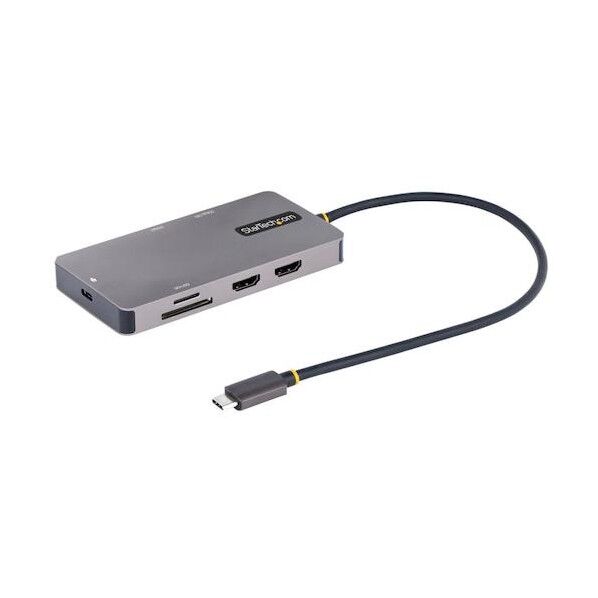 ドッキングステーション/USB-C/デュアルモニター/HDMI/100W/USBハブ/イーサネット/カードリーダー