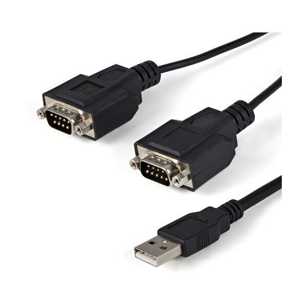 シリアル変換ケーブル/USB-A - 2x RS232C/1.8m/921.6Kbps/BK ICUSB2322F 1本