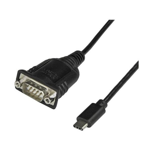 STARTEC.COM社 シリアル変換ケーブル/USB-C - RS232C/40cm/921.6Kbps/ブラック ICUSB232C 1本