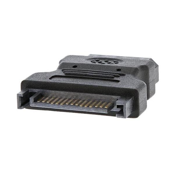 PC電源ケーブル/アダプター/LP4 - SATA変換/4 - 15ピン/メス-オス/ペリフェラル電源 変換コネクター LP4SATAFM 1本