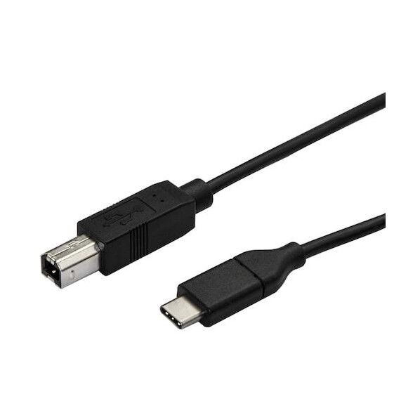 USB 2.0ケーブル/50cm/Type-B - Type-C/480Mbps/オス-オス/ブラック/タイプC - B USB2CB50CM   1本