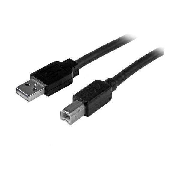 USBケーブル/A-B/15m/USB 2.0/480Mbps/オス・オス/ブラック USB2HAB50AC 1本