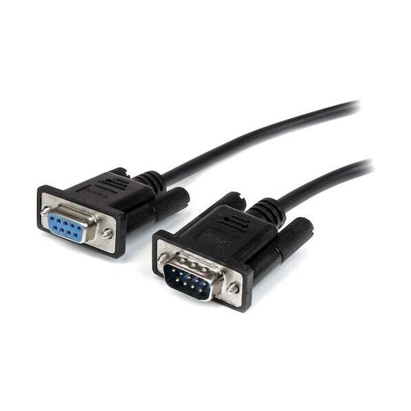 シリアルケーブル/RS232Cストレート延長/1m/オス・メス/ブラック MXT1001MBK 1本