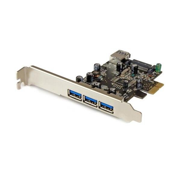 USB増設カード/PCIe 2.0 - 1x USB-A内部 + 3x USB-A外部/5Gbps PEXUSB3S42   1個