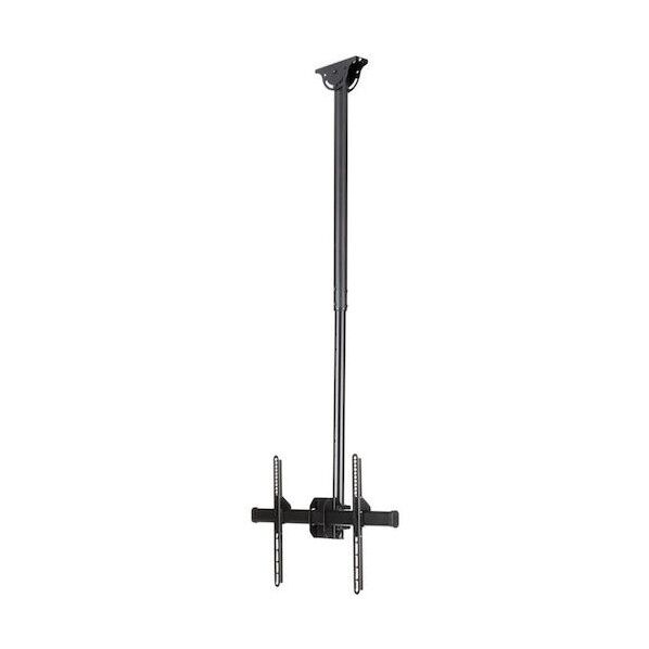 【法人専用品】テレビ天吊り金具/1画面/32-75インチ/180度回転/1060mm-1560mm ブラック 長さ680mm×幅140mm×高さ1.778m FLATPNLCEIL 1個