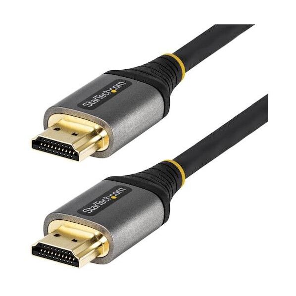 HDMI 2.1ケーブル/2m/8K60Hz/UHS HDMI認証/グレー&ブラック HDMM21V2M 1本