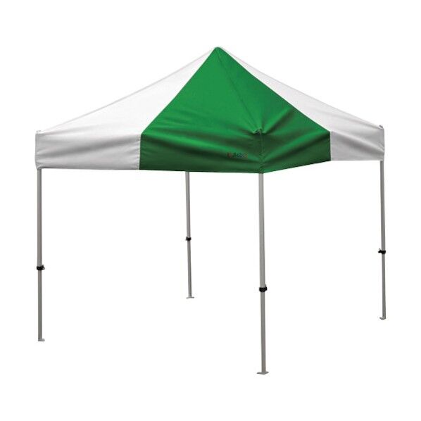 かんたんてんと 2.4m×2.4mオールアルミフレーム 緑白 KA/3WA-GW 1点