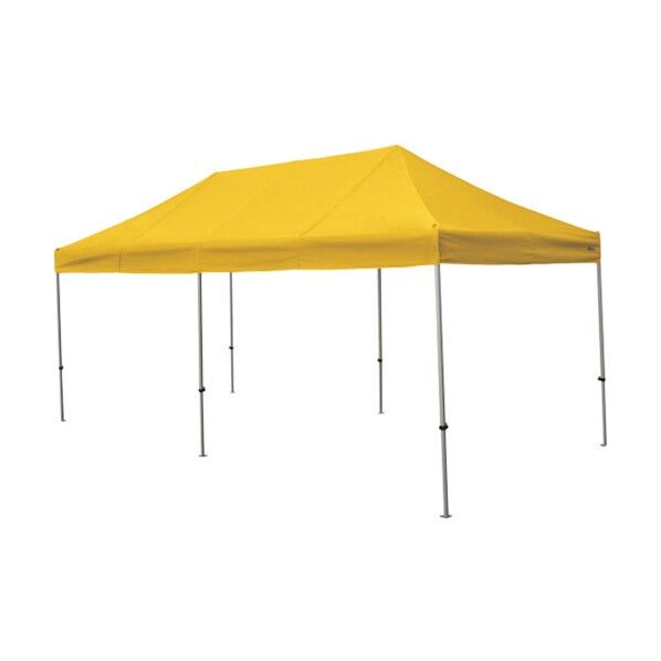 かんたんてんと 3.0m×6.0mスチール&アルミ複合フレーム 黄 KA/8W-Y 1点