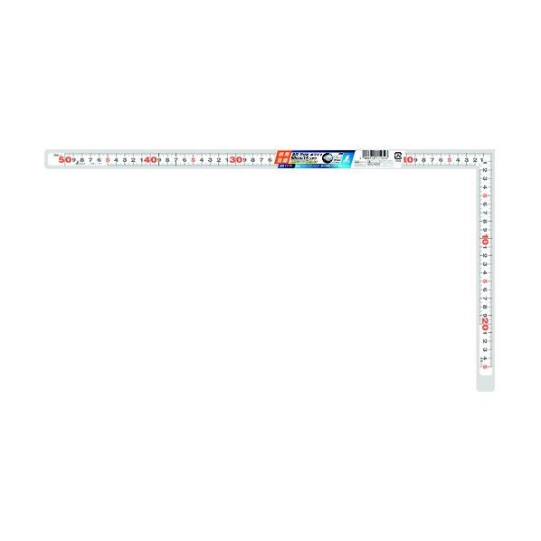 曲尺 平ぴた ホワイト 併用目盛 11181 1点
