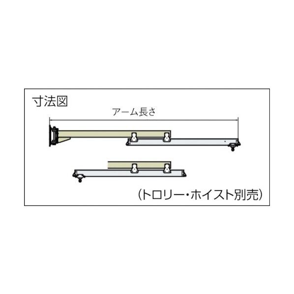 二速型電動チェーンブロック付ジブクレーン(柱取付式) αSB