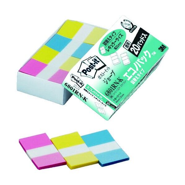 ポストイット フラッグ詰替えタイプ 混色 6801RN-K 1000枚