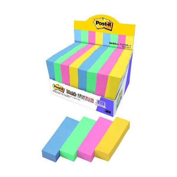 ポスト・イット強粘着マルチカラー3増量 7001SS-MC-3 1個