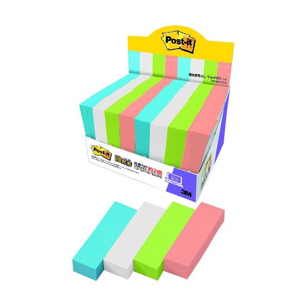 ポスト・イット強粘着マルチカラー4増量 7001SS-MC-4 1個