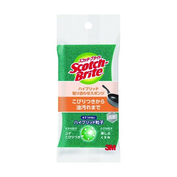 スコッチブライト 貼併せスポンジ 緑 HB-21KG-H 1個