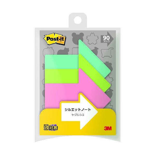 ポスト・イットシルエット強粘着ヤジルシ2 SSS-YA2 1個