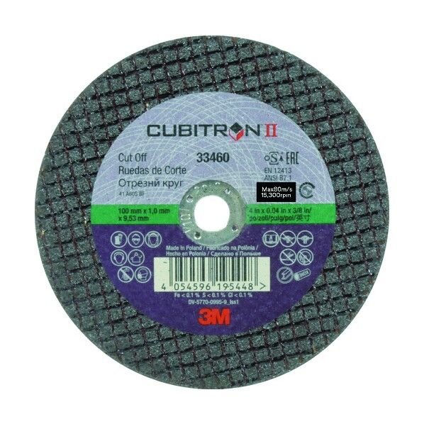 キュービトロン切断砥石 穴径9.53mm