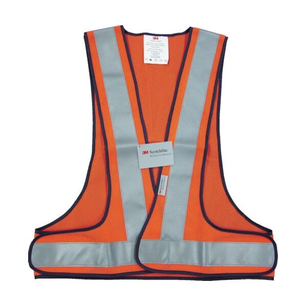 高視認性反射ベスト SVP-02R レッドオレンジ SVP-02R 1点