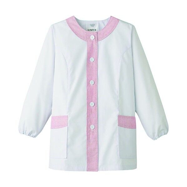 女性用デザイン白衣 長袖 FA-723 3L