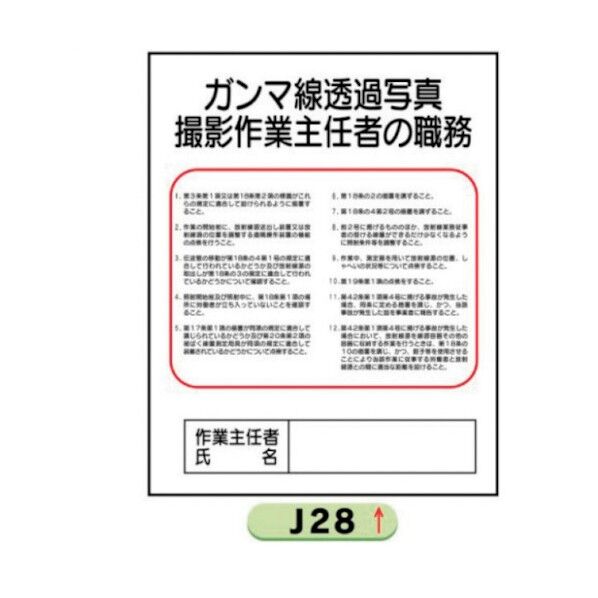 J28 ガンマ線透過写真 500x400mm 4410280 1点
