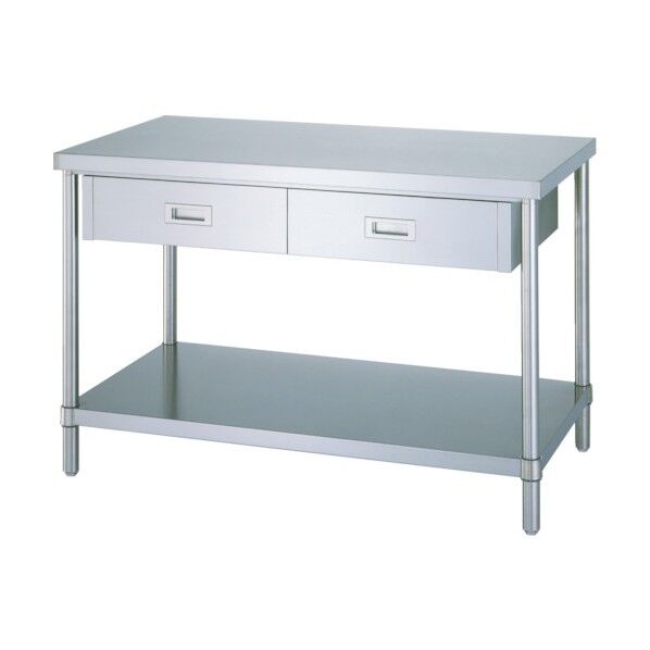 ステンレス作業台片面引出付ベタ棚 ADBN-9045 1