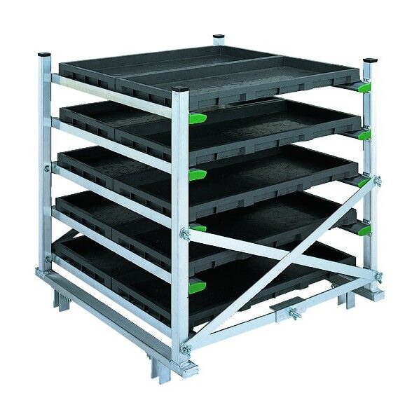 昭和ブリッジ NC型アルミ苗箱運搬棚 NC-10 1点...