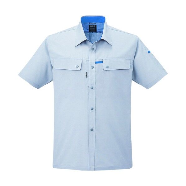 夏 半袖シャツ シルバーグレー色 XLサイズ WA10457-6-XL 1点