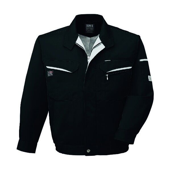 夏 長袖ブルゾン ブラック色 XLサイズ WA10471-9-XL 1点