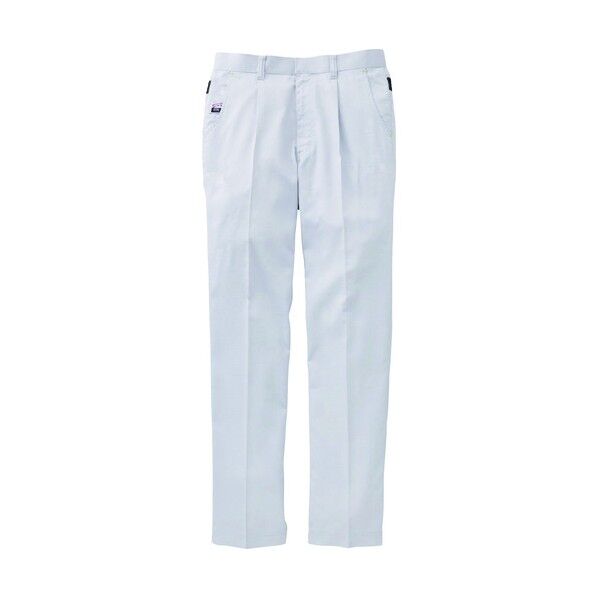 夏 ワンタックパンツ シルバー色 73サイズ WA11814-6-73 1点