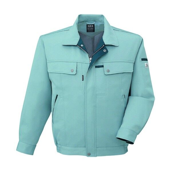 冬 長袖ブルゾン ミストグリーン色 6Lサイズ WA20151-17-6L 1点