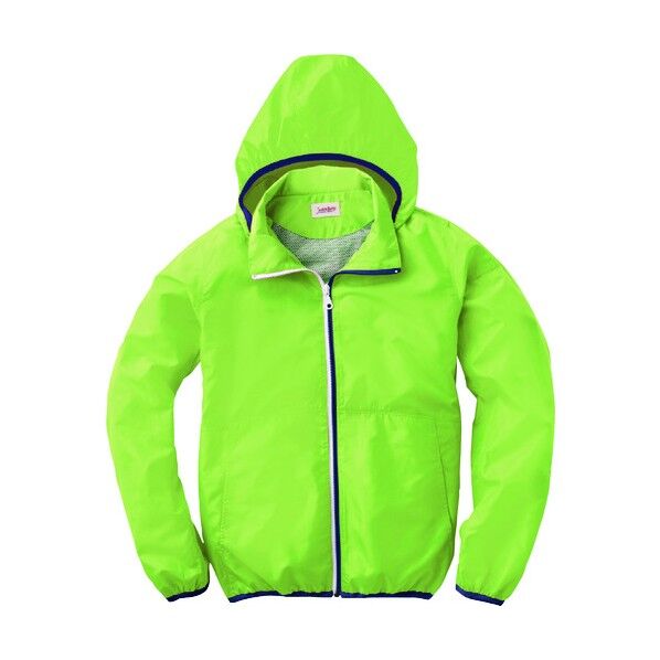 男女兼用フード取り外し式スタッフブルゾン ライムグリーン色 Lサイズ JB51610-17-L 1点