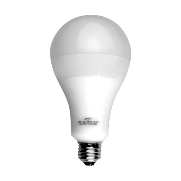 セフティー電気用品 SAFETY 仮設工事用LED電球 100V/200V兼用 E26口金(白熱電球100W相当) S13LED A65 1点