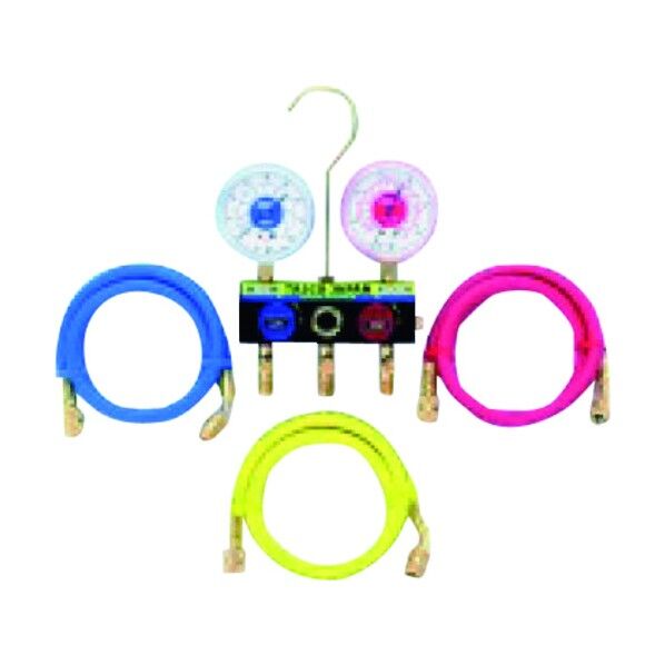 サイトグラス付ゲージマニホールドキット(R22、R12、R502) TA120TH-1 1