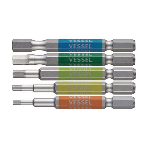 片頭ヘックス 剛彩ビット 5本組アソート