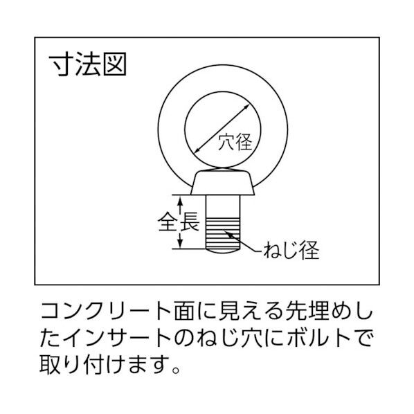 アイボルト(スチール製)