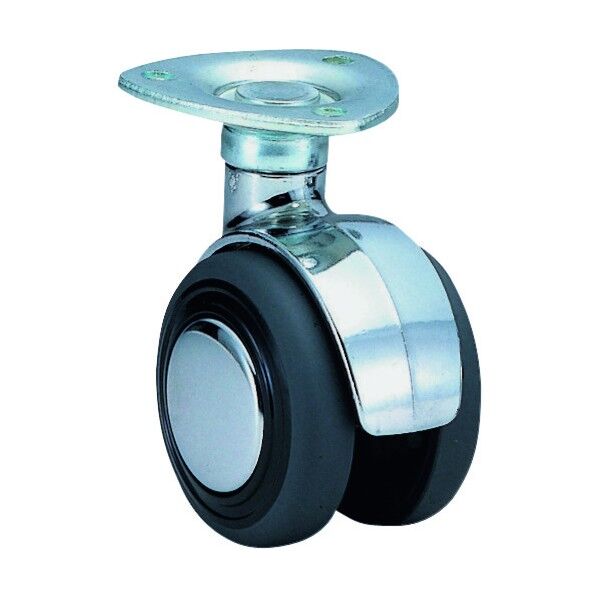 本体亜鉛ダイカスト エラストマー車輪40径 MY4E 1個