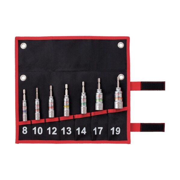 電動ドリル用コンパクトソケットセット 全長:88mm(全サイズ) 2BNC700 1式