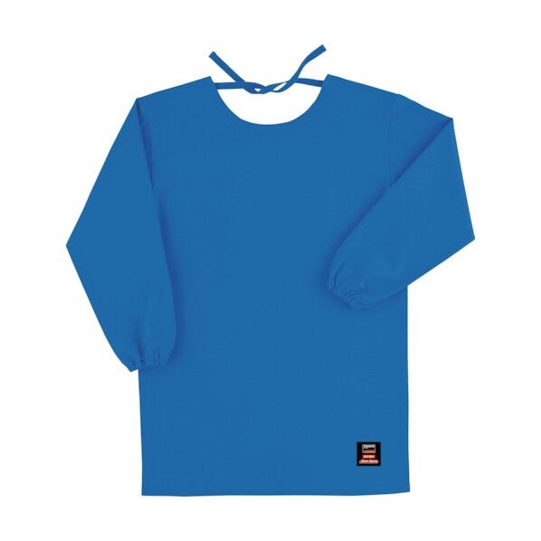 防炎割烹着(エプロン)ロング ブルー(マックスダイナ) APB-200F BL 1点