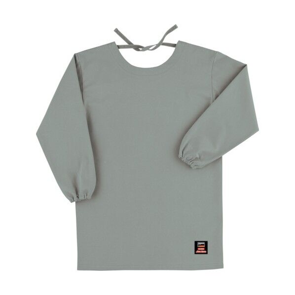 防炎割烹着(エプロン)ロング アースグリーン(マックスダイナ) APB-200F GR 1点