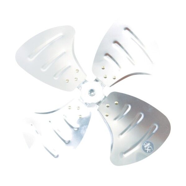 トラスコ(TRUSCO) 45cmアルミハネ(軸穴径Φ10mm) TFBA-45-10A 1点