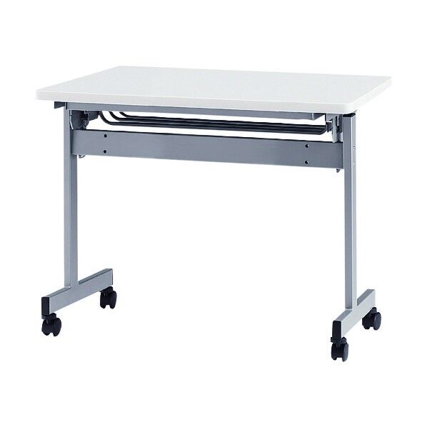 天板跳上式スタックテーブル(パネルなし) 1200×600mm 天板色:ホワイト HSN-1260-W 1点