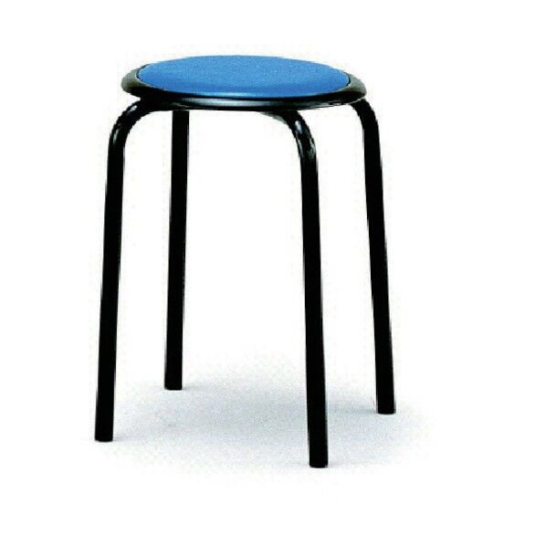 丸イス ビニールシート スチールパイプ焼付塗装