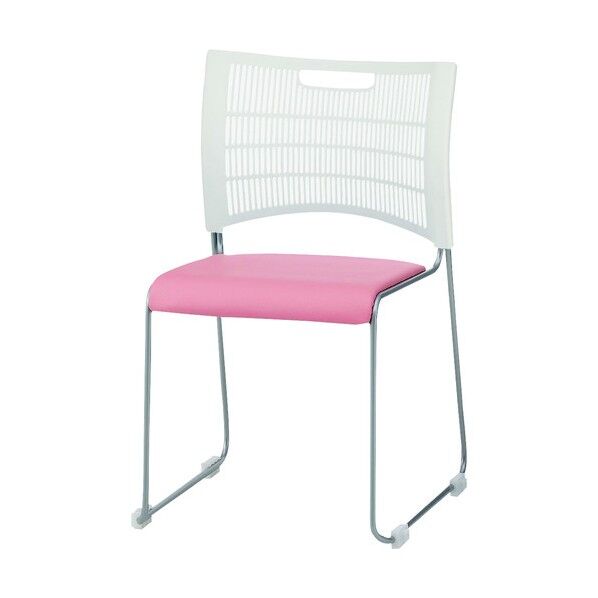 スタッキング ミーティングチェア NSC-35L パステルピンク NSC-35L-PP 1点