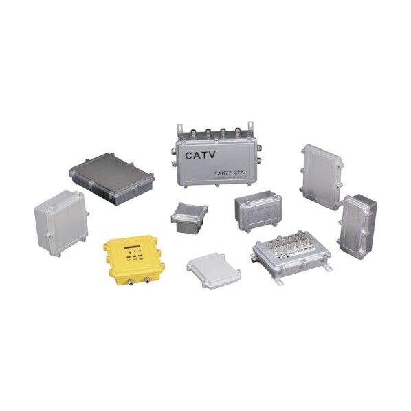 シールド対策防水・防塵アルミダイキャストボックス HQ26-18-6N 1点