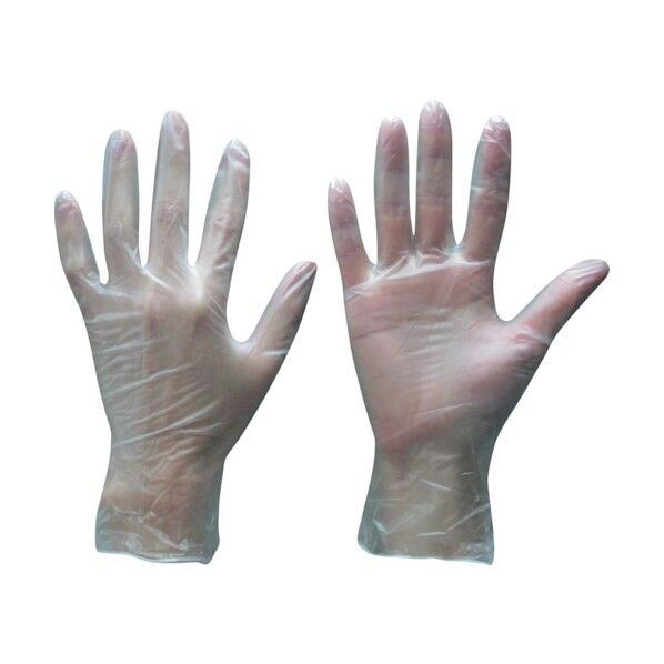 ビニール極うす手袋パウダーフリー(100枚入) L