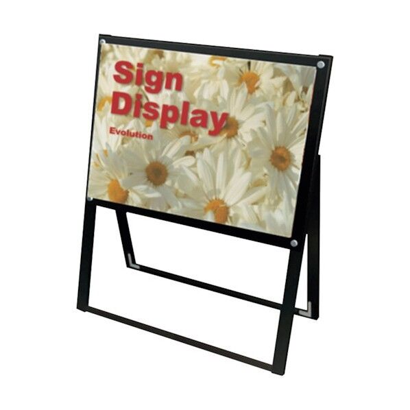 ブラックポスター用スタンド看板 A2ヨコ 片面 面ブラック BPSSK-A2YKB 6300020200 1点